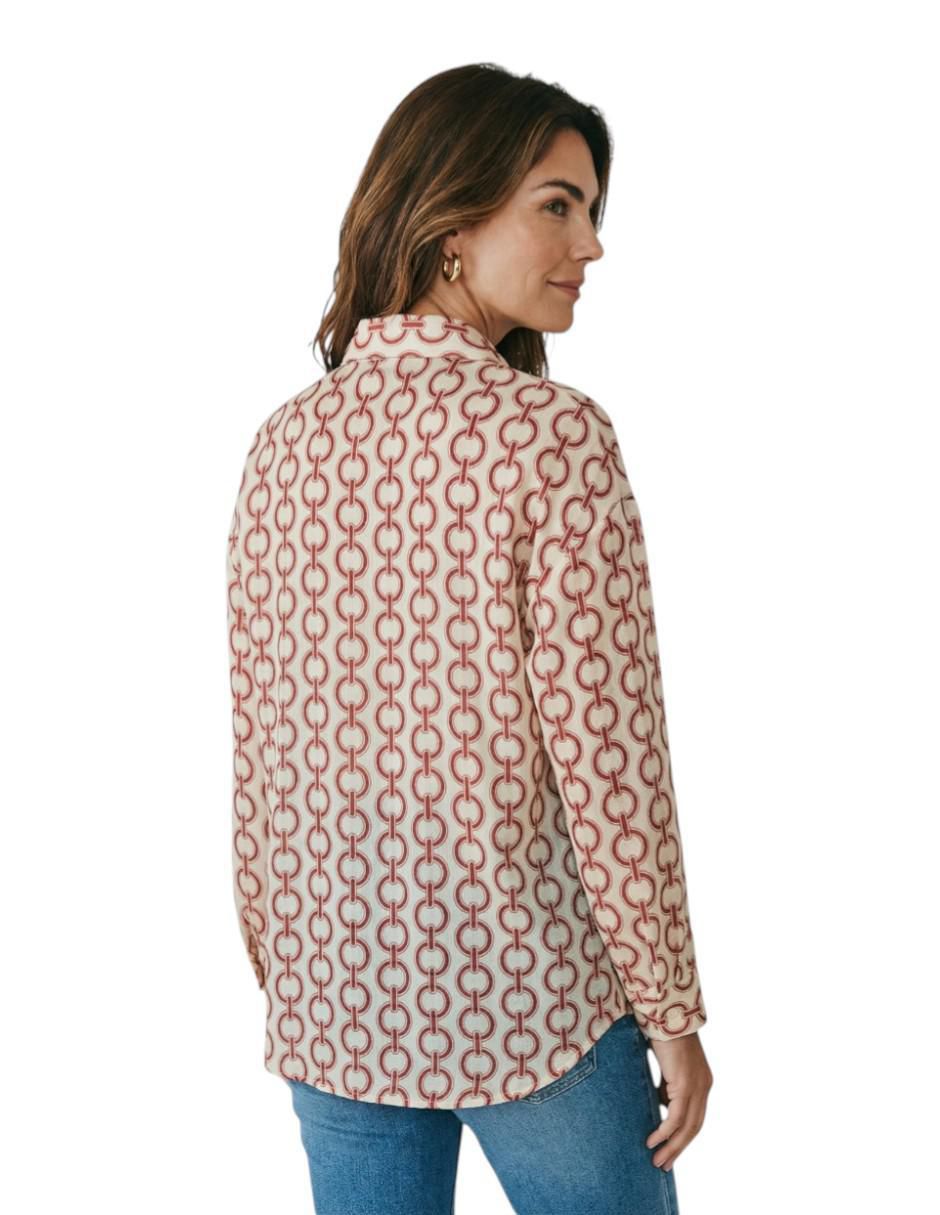 Blusa camisera manga larga para mujer 2