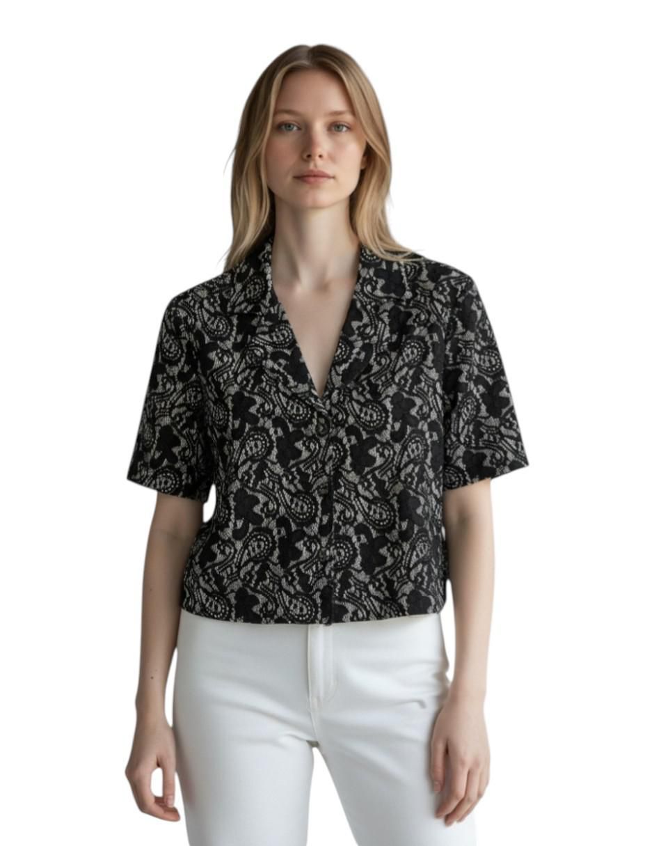 Blusa camisera manga al codo para mujer Blusa camisera manga al codo para mujer