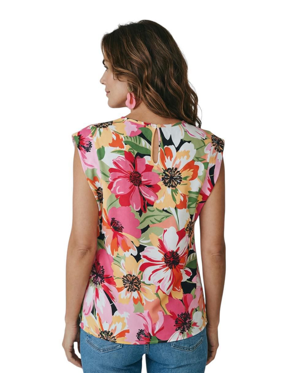Blusa manga corta para mujer