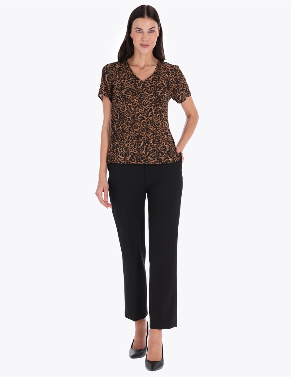 Blusa manga corta para mujer 4