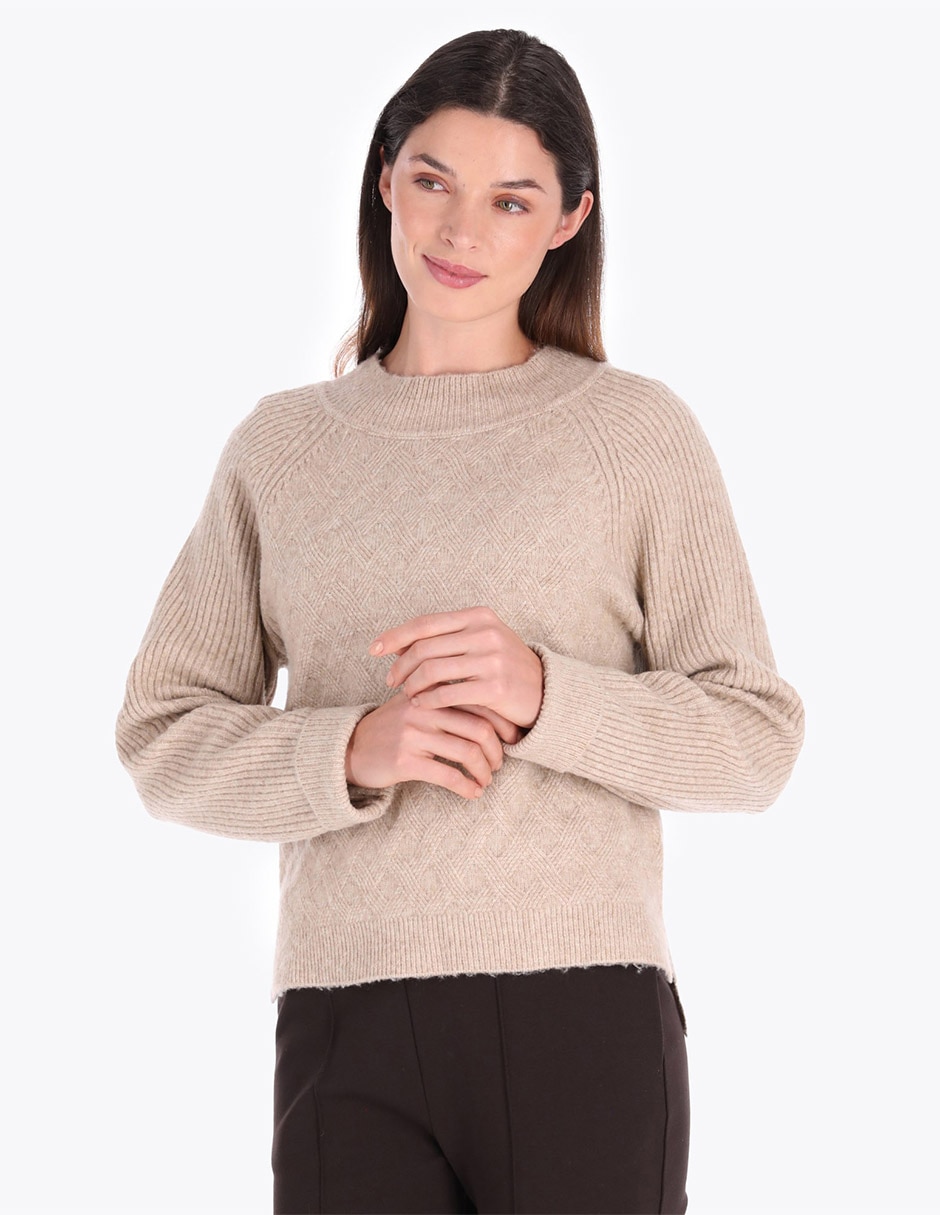Suéter cuello redondo para mujer Suéter cuello redondo para mujer
