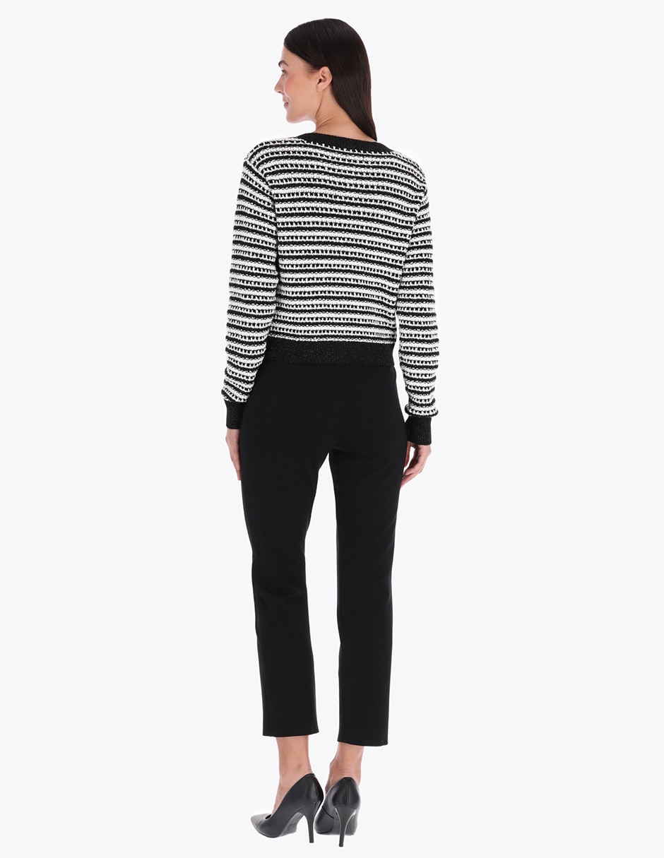 Suéter cuello redondo para mujer 2