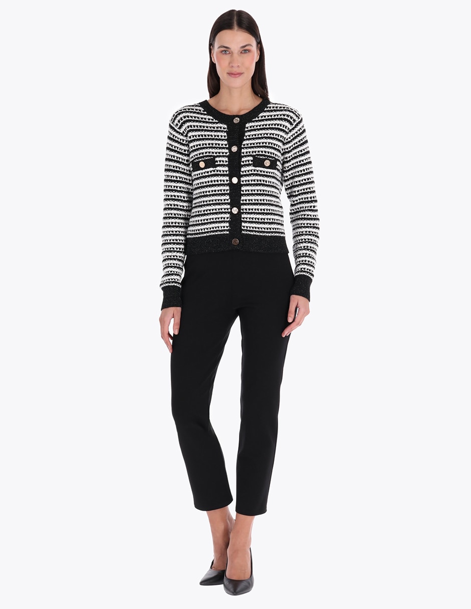 Suéter cuello redondo para mujer 4