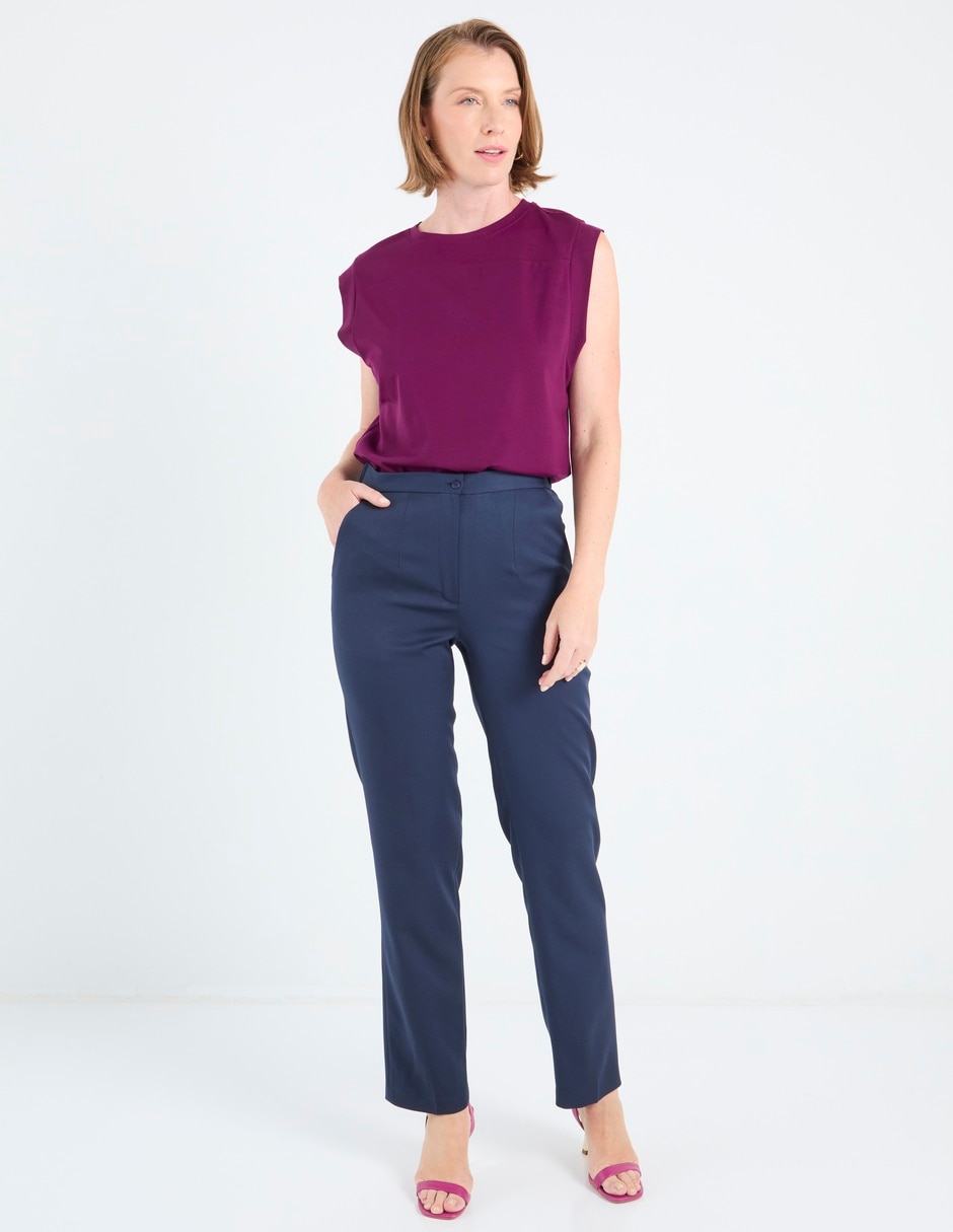 Pantalón de vestir slim para mujer 5