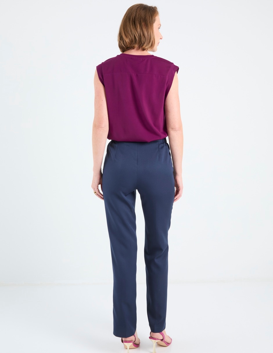 Pantalón de vestir slim para mujer 6