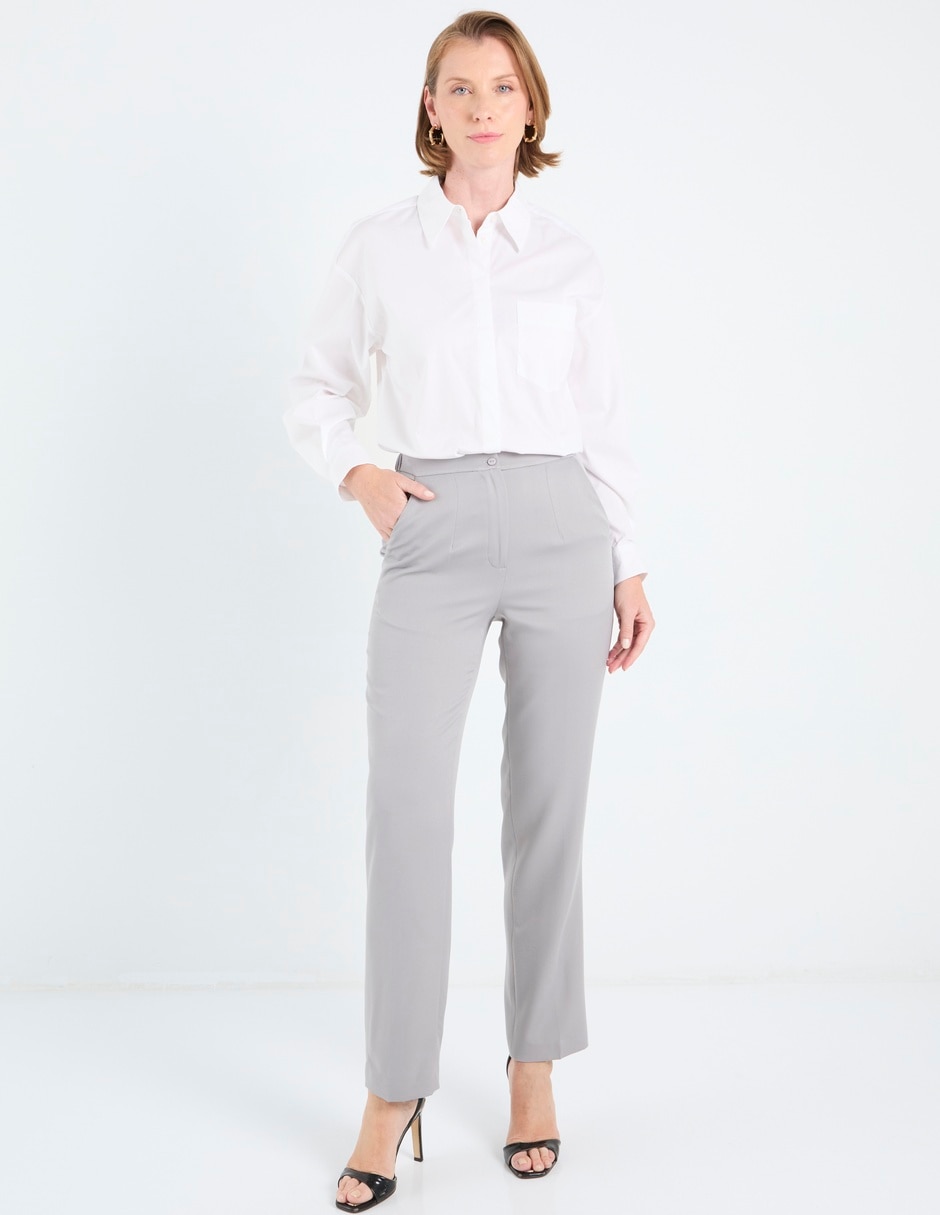 Pantalón de vestir slim para mujer 5