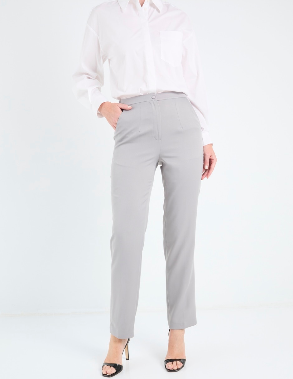 Pantalón de vestir slim para mujer
