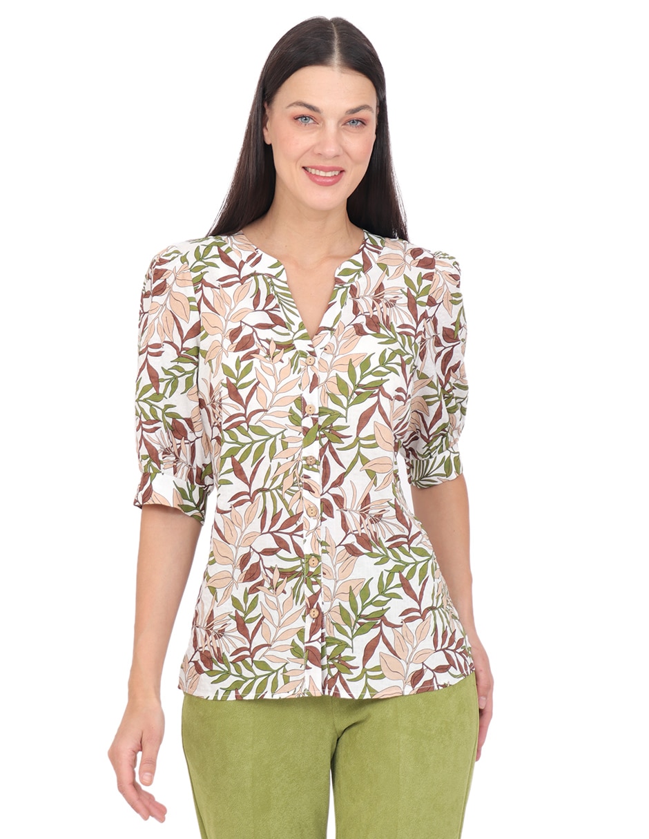 Blusa manga 3/4 para mujer