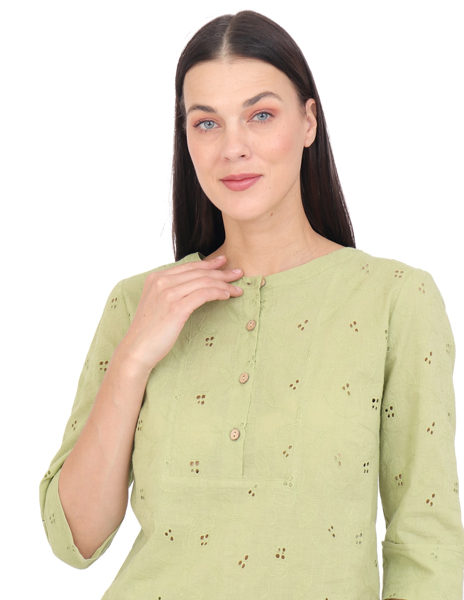 Blusa manga 3/4 para mujer 5
