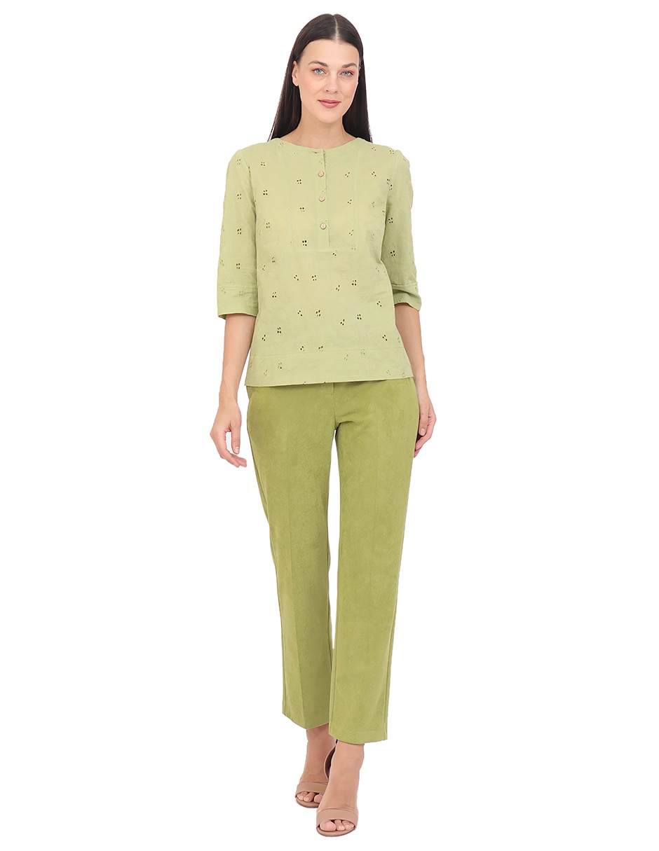 Blusa manga 3/4 para mujer 6