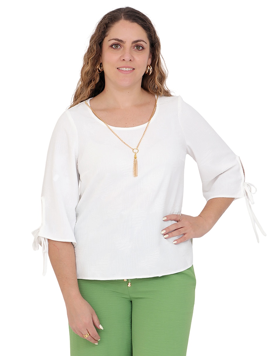 Blusa manga 3/4 para mujer