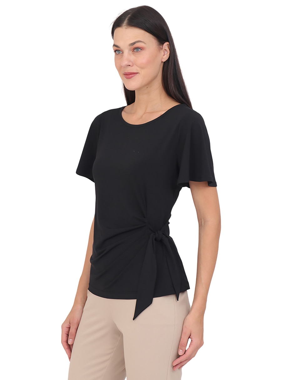 Blusa manga corta para mujer 4