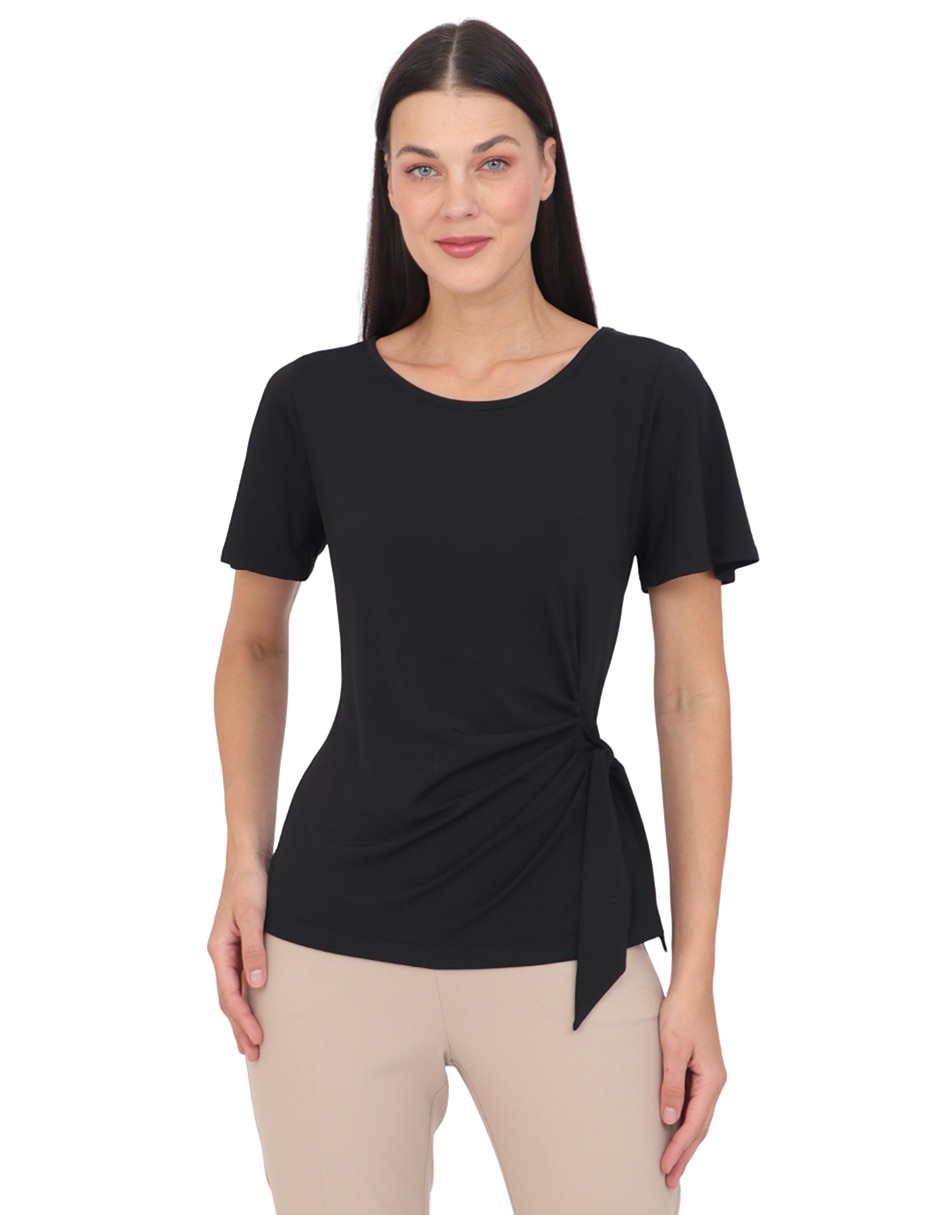 Blusa manga corta para mujer