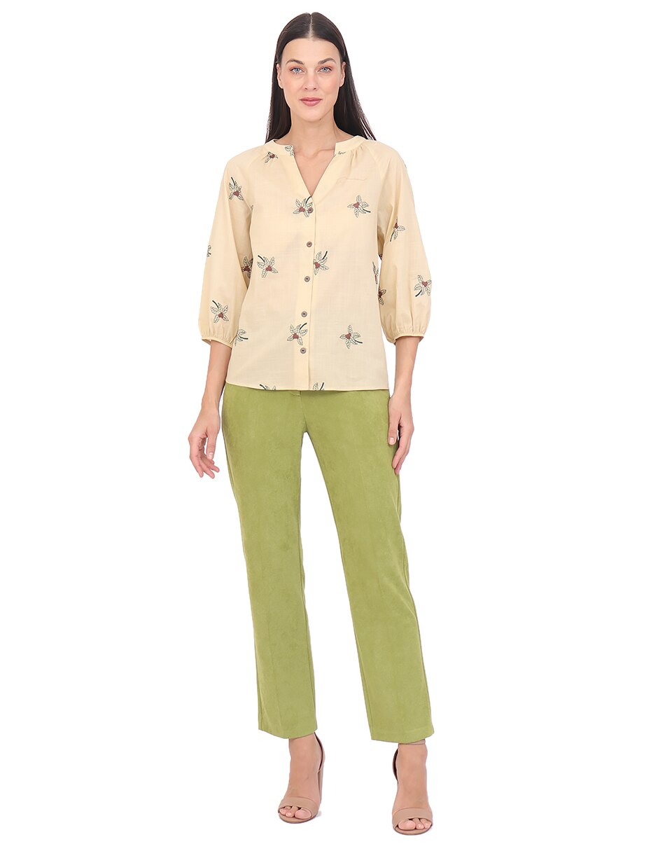 Blusa manga 3/4 para mujer 5
