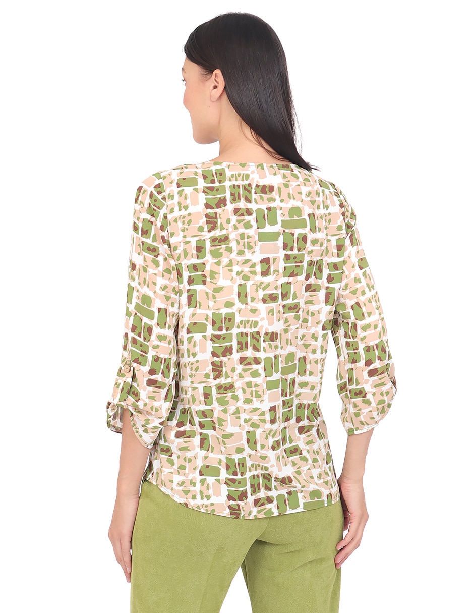 Blusa manga 3/4 para mujer 2