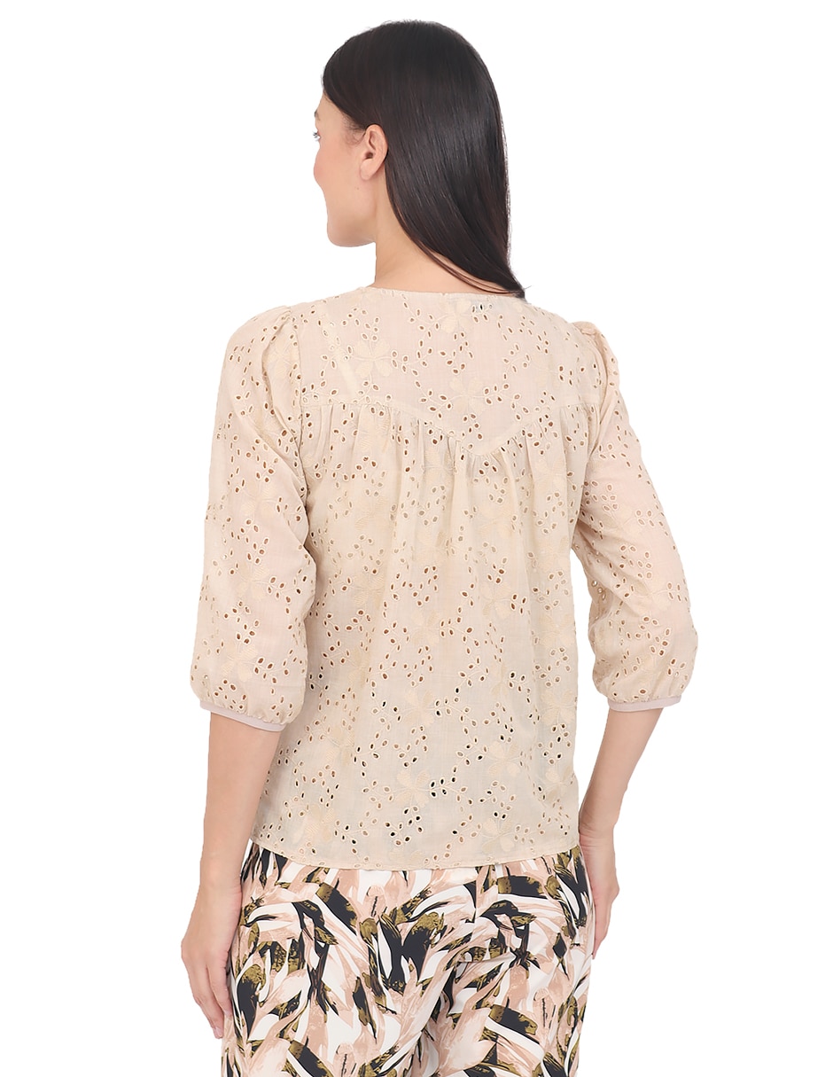 Blusa manga 3/4 para mujer 2