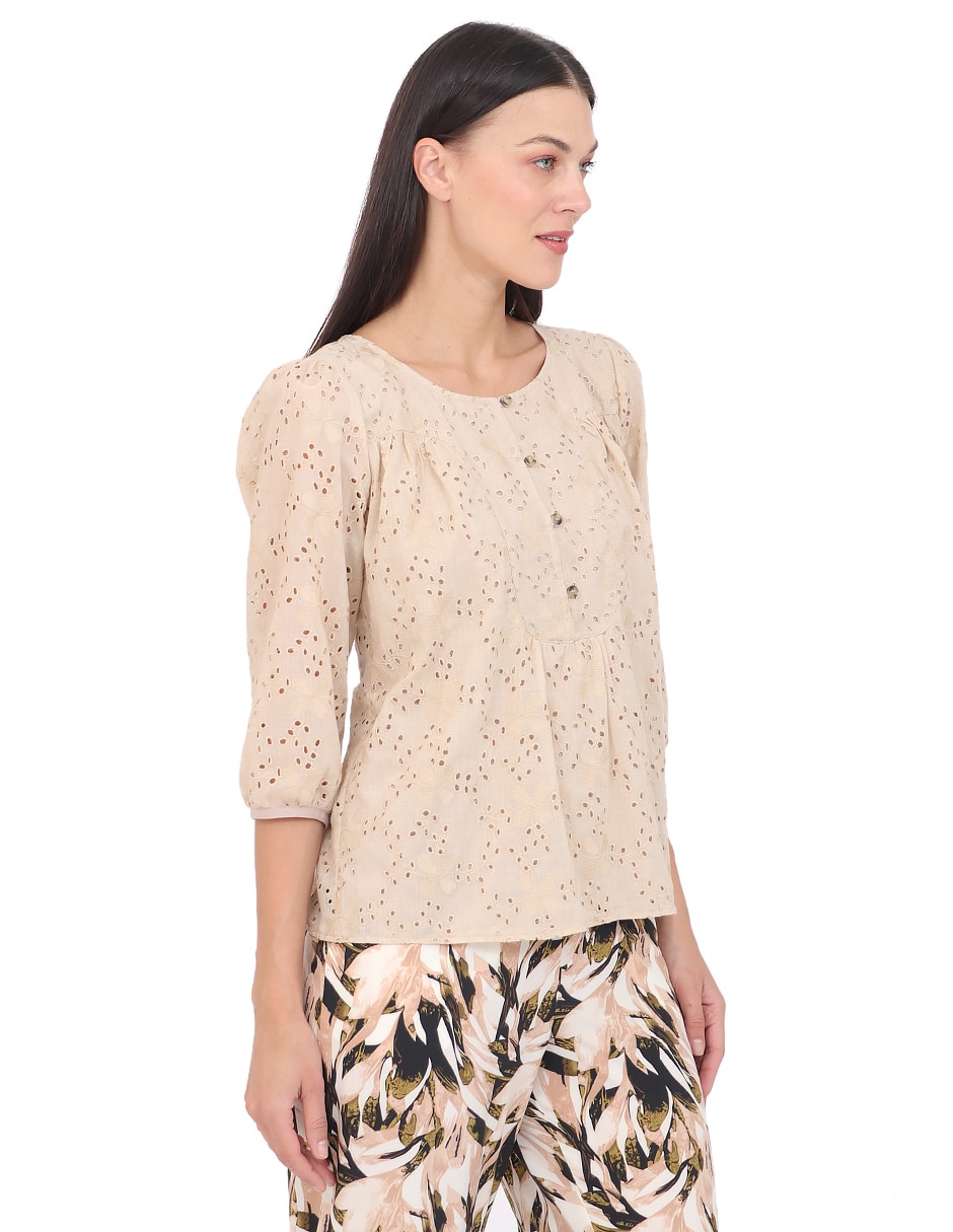 Blusa manga 3/4 para mujer 3