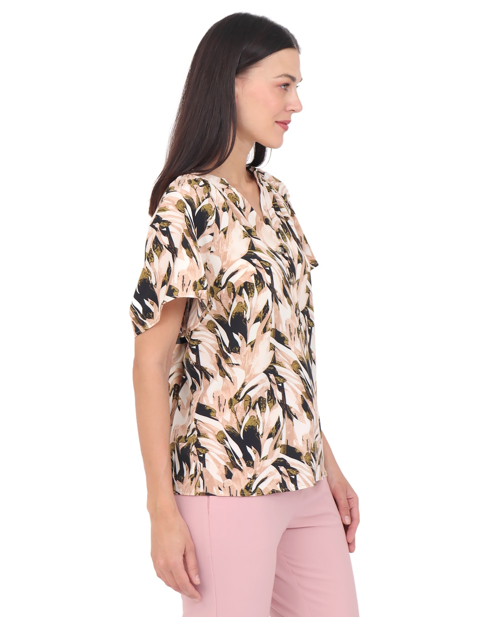 Blusa manga corta para mujer 3