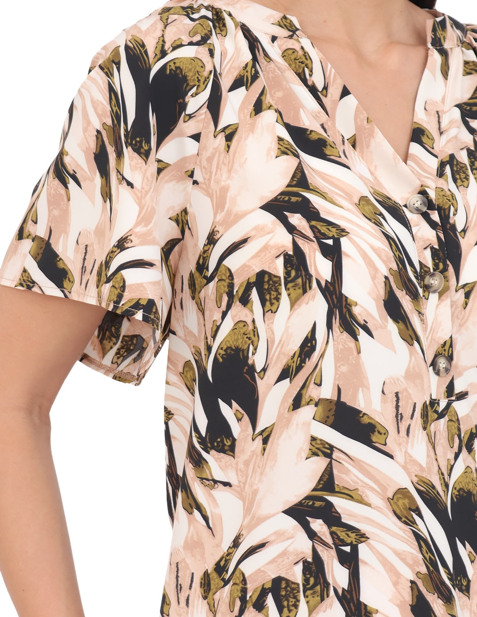 Blusa manga corta para mujer 4