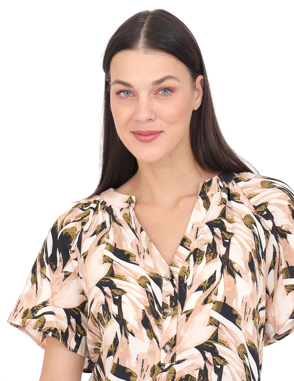 Blusa manga corta para mujer 5