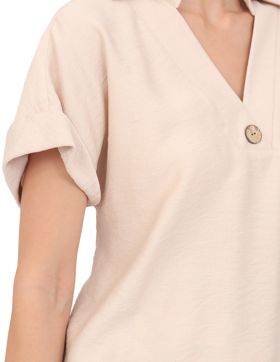 Blusa manga corta para mujer 4