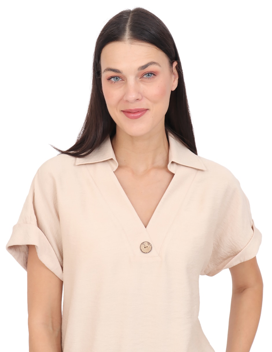 Blusa manga corta para mujer 5