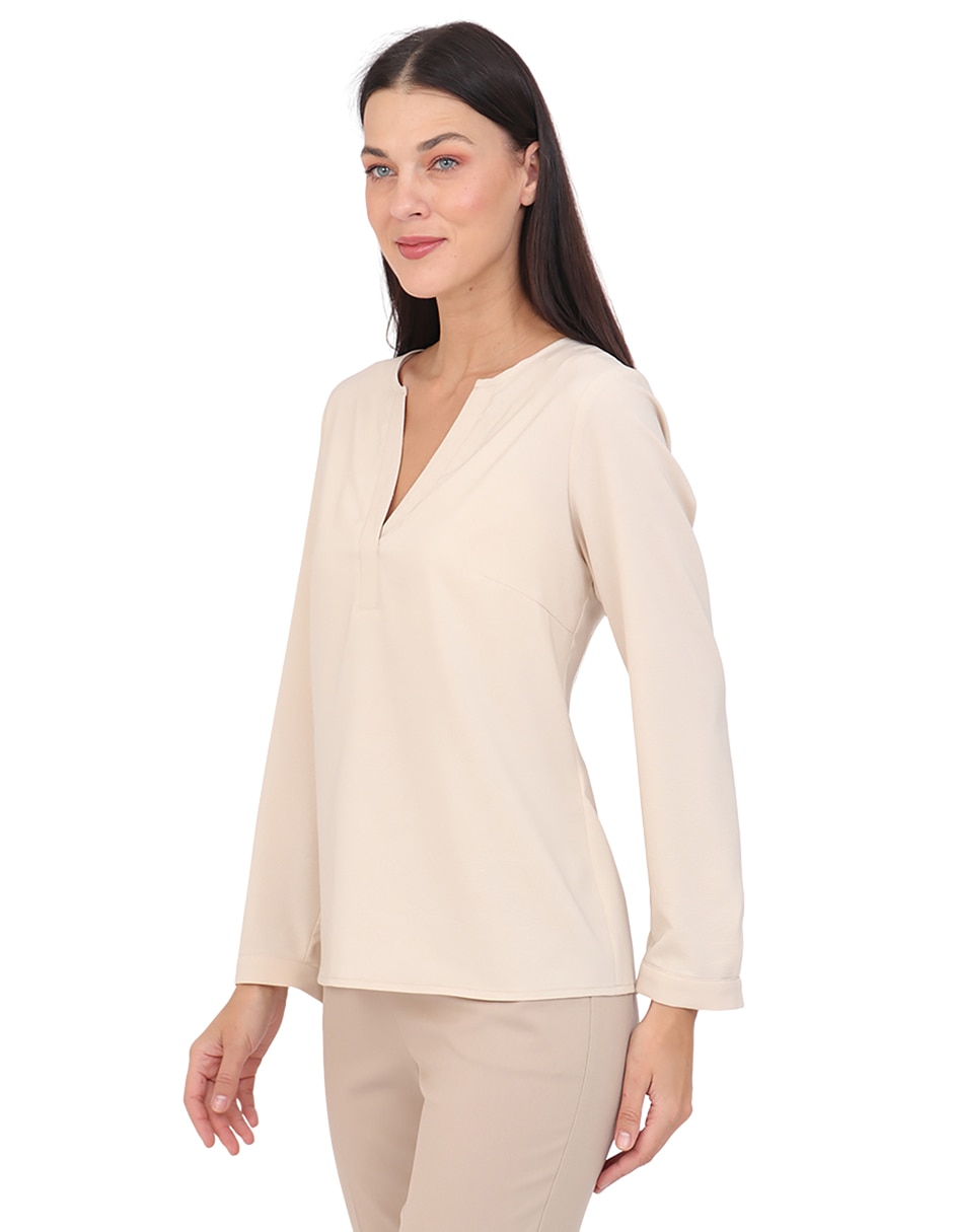 Blusa manga larga para mujer 4