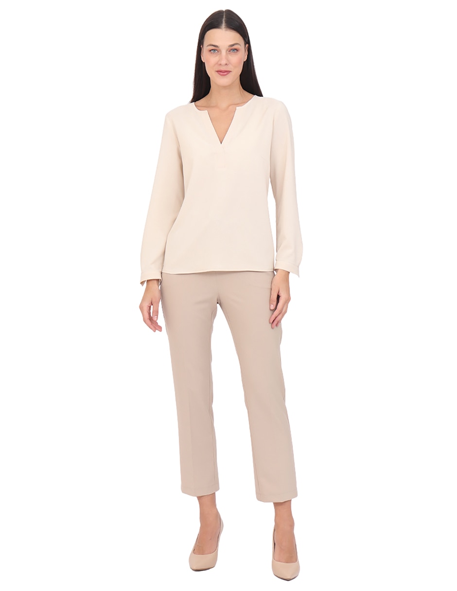 Blusa manga larga para mujer 6