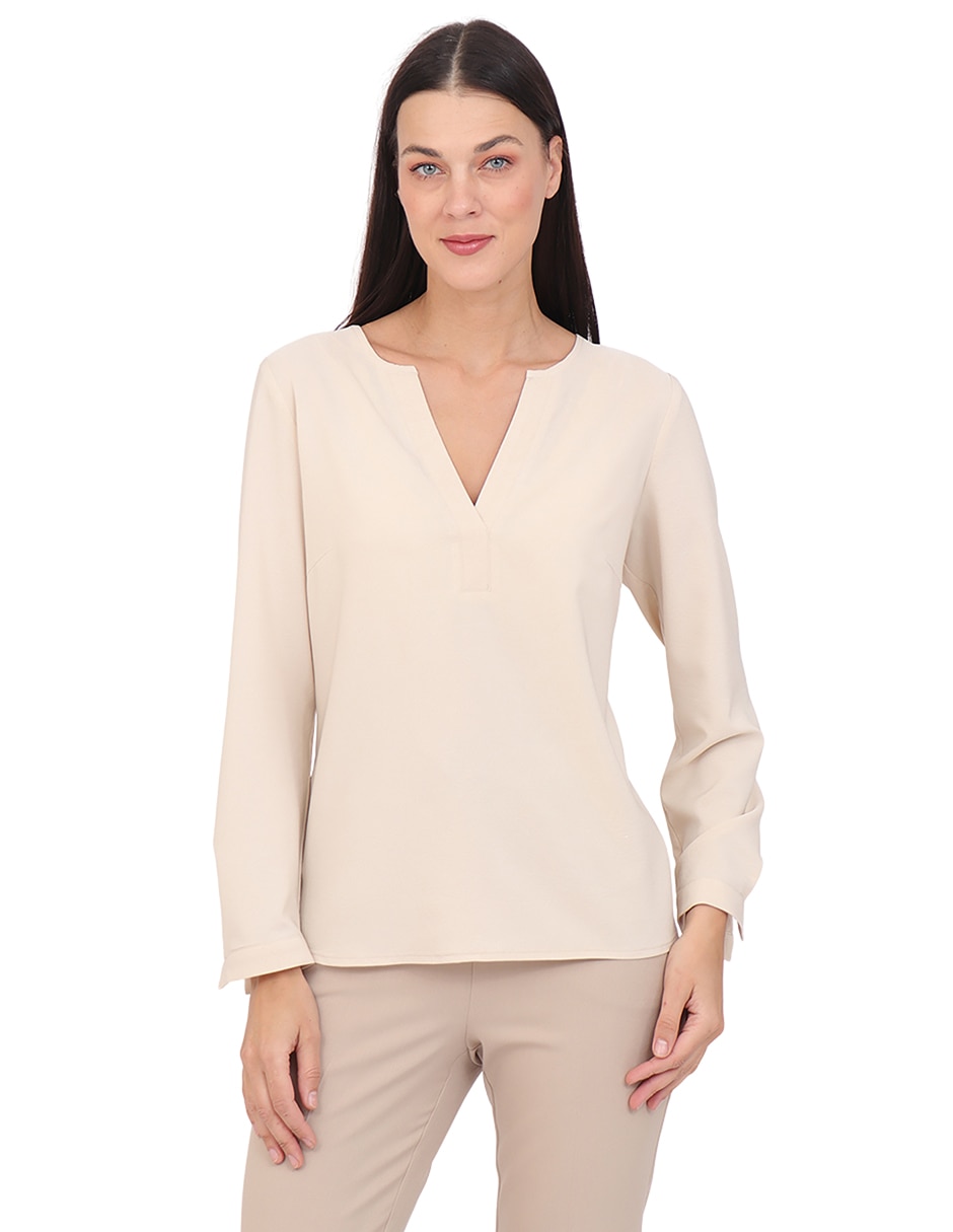 Blusa manga larga para mujer