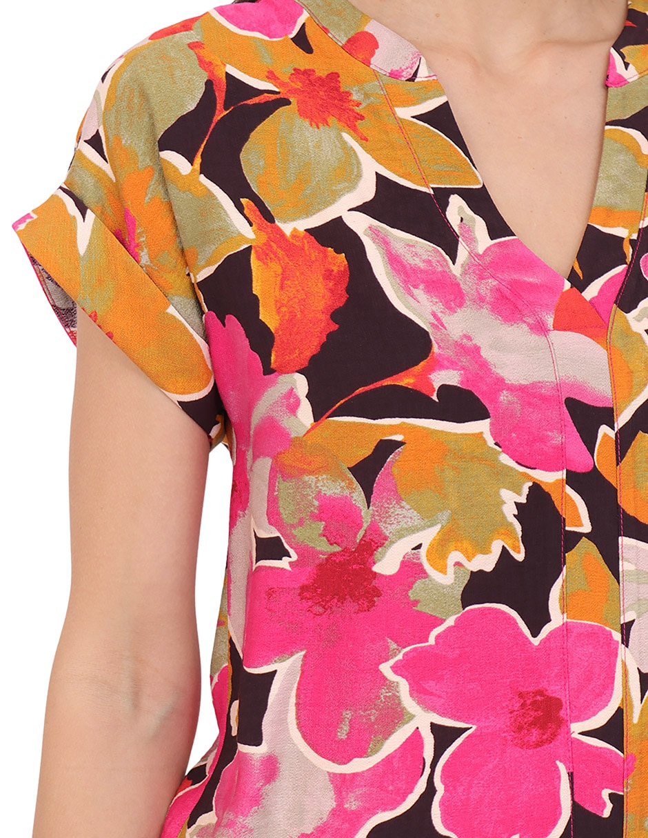 Blusa manga corta para mujer
