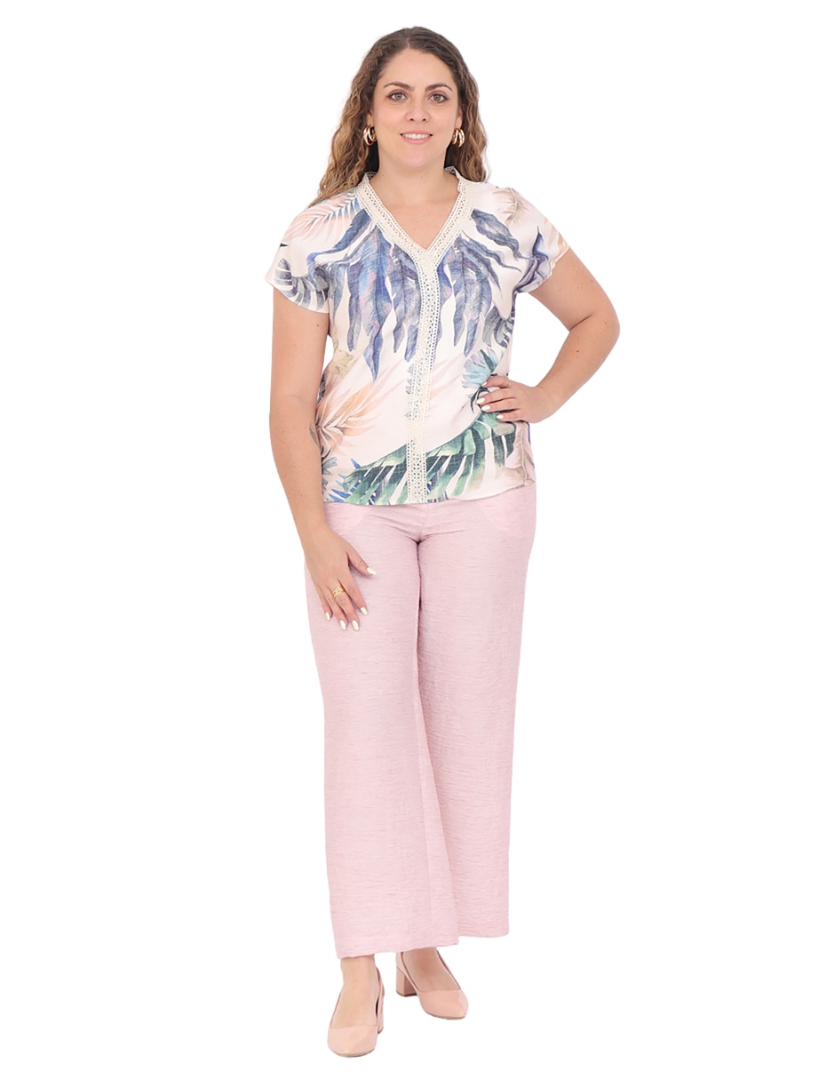 Blusa manga corta para mujer 6