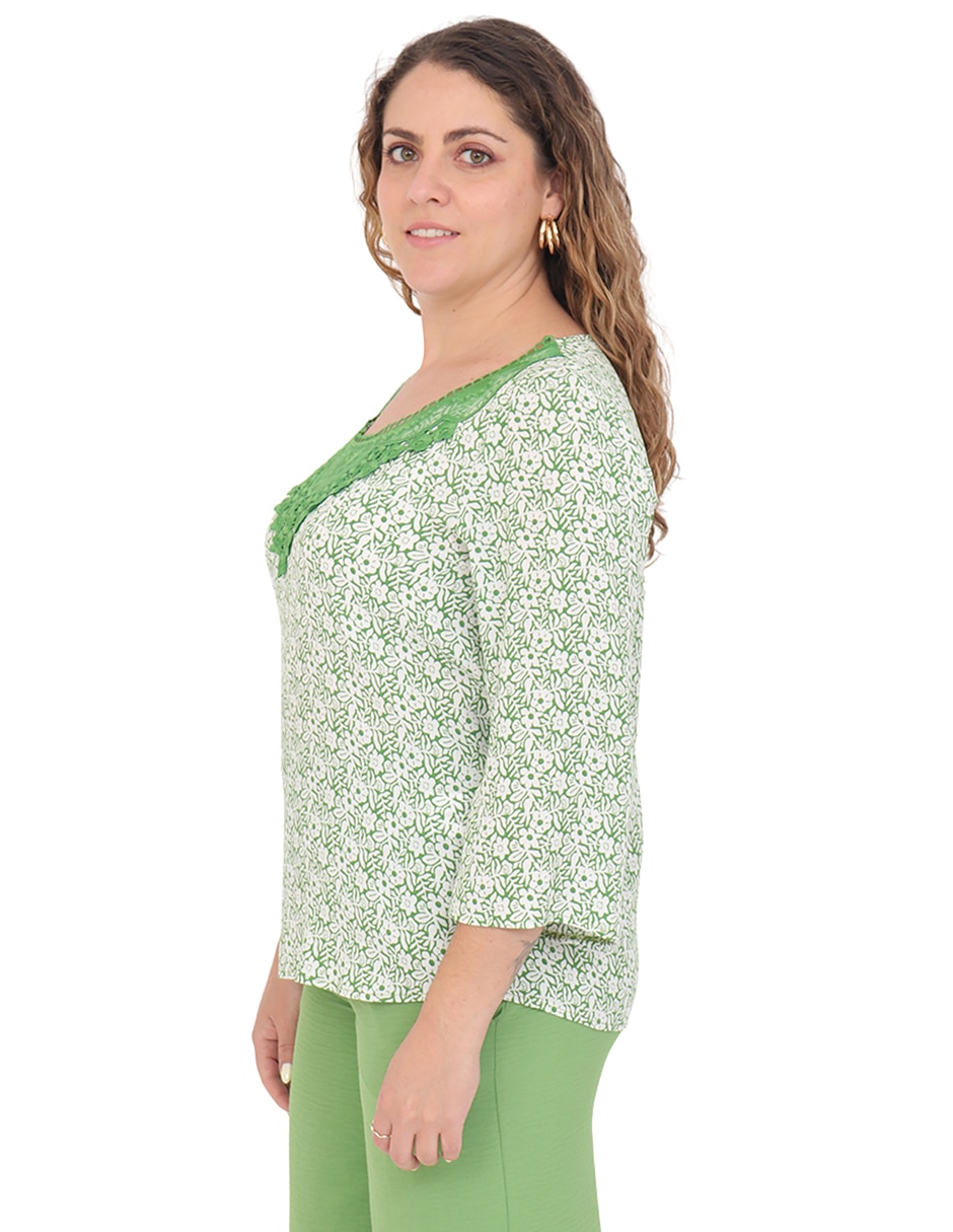 Blusa manga 3/4 para mujer 5