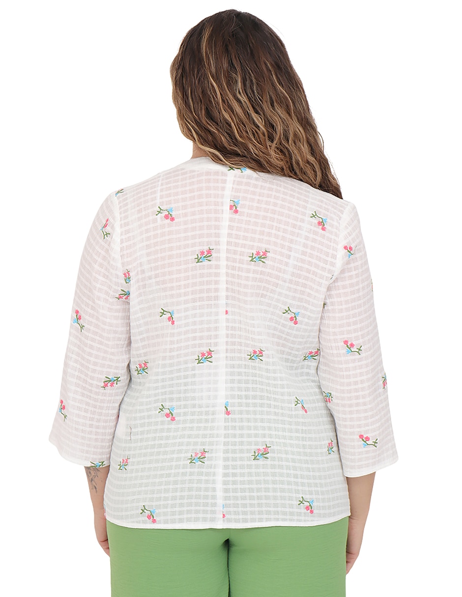 Blusa manga 3/4 para mujer 2