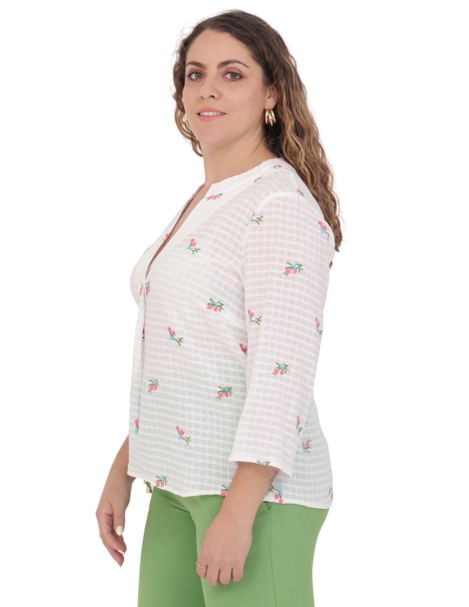 Blusa manga 3/4 para mujer 5