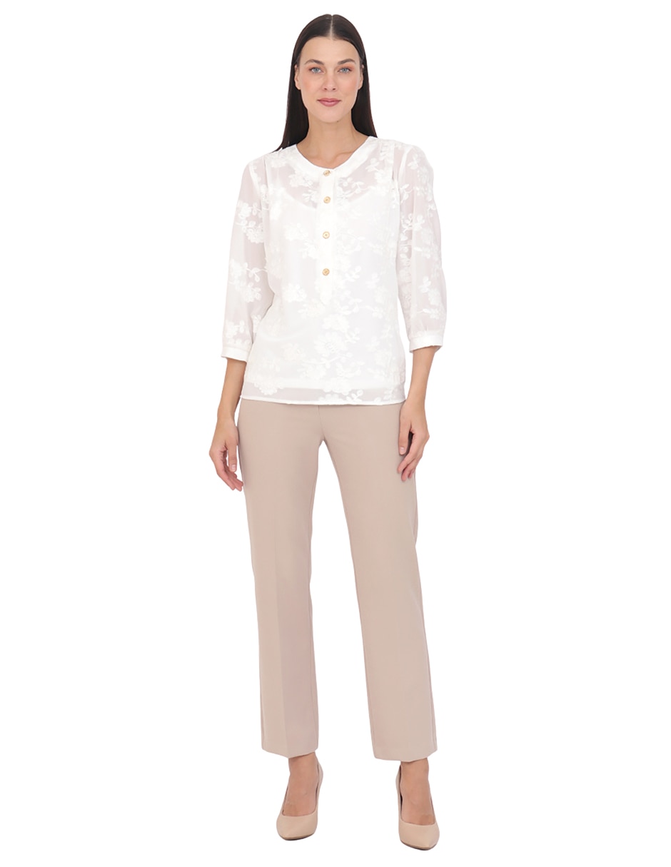 Blusa manga larga para mujer 4