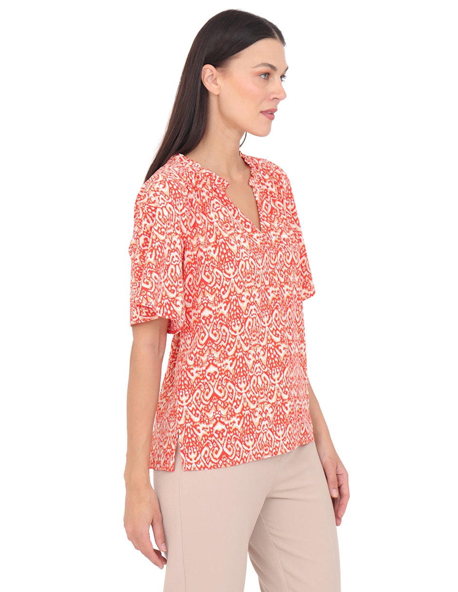 Blusa manga corta para mujer 5