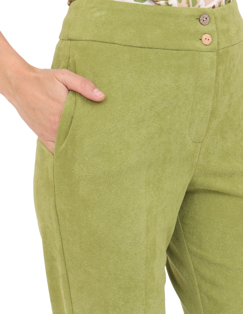 "pantalón" de vestir regular "para mujer" 4