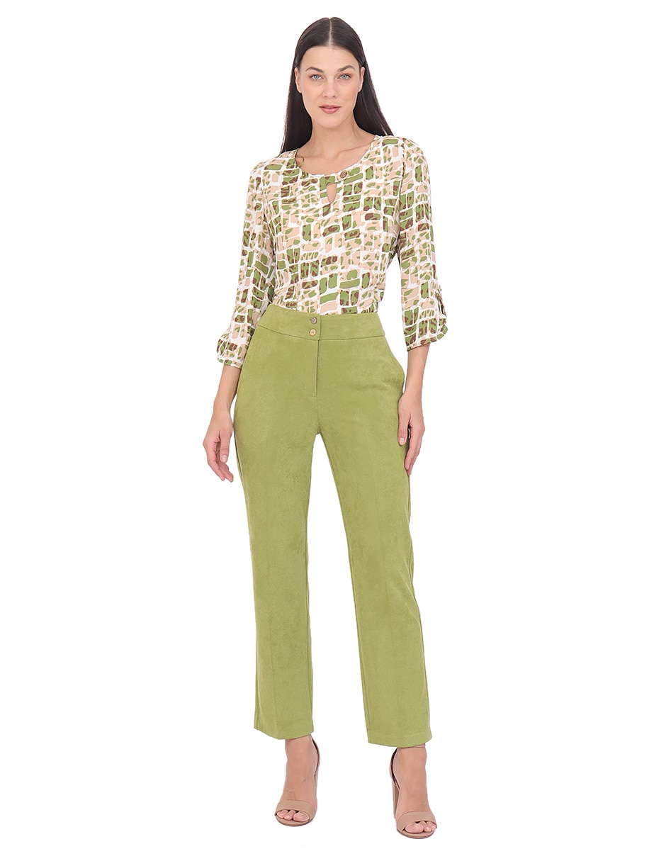 "pantalón" de vestir regular "para mujer" 5