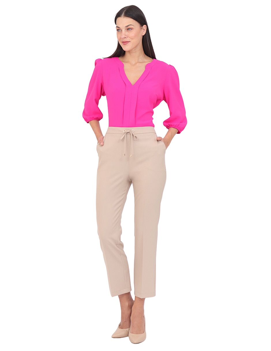 Pantalón regular regular para mujer 5