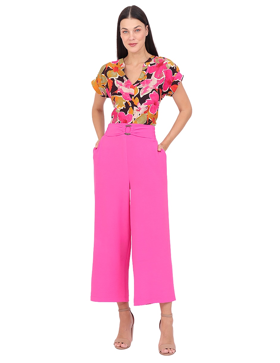 Pantalón regular recto para mujer 2