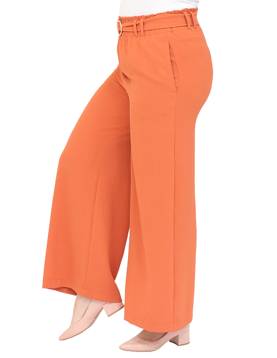 Pantalón regular amplio para mujer 5