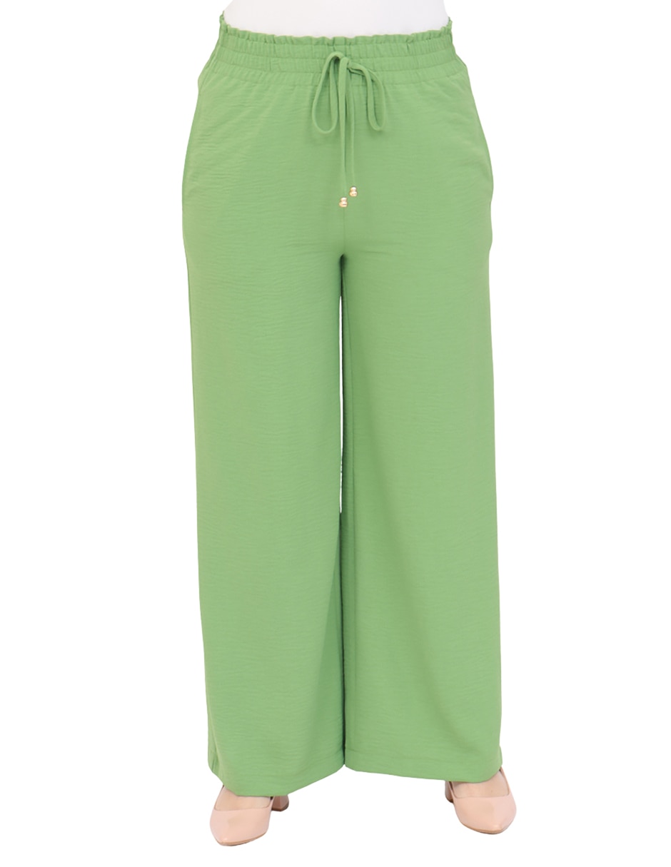 Pantalón regular amplio para mujer