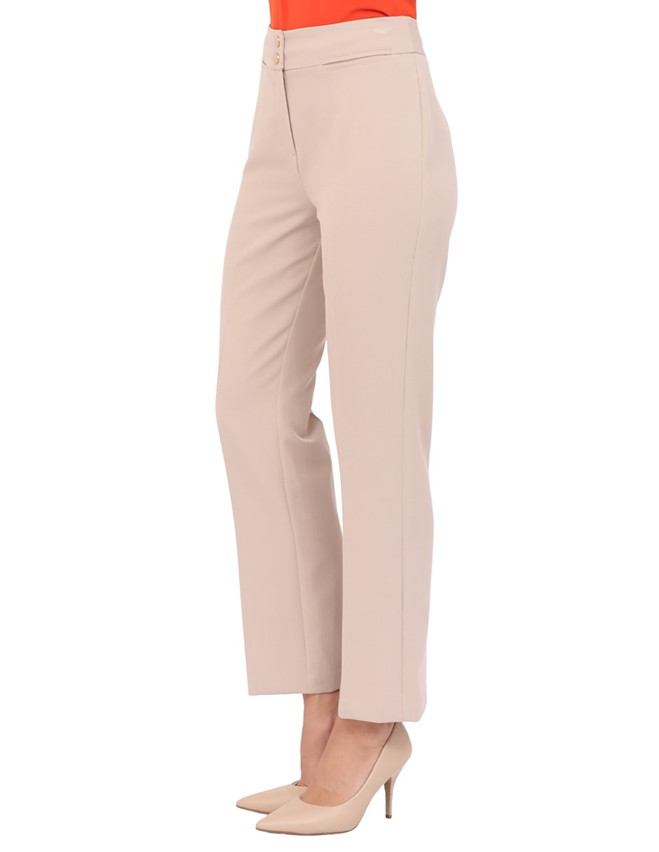Pantalón de vestir recto para mujer 3