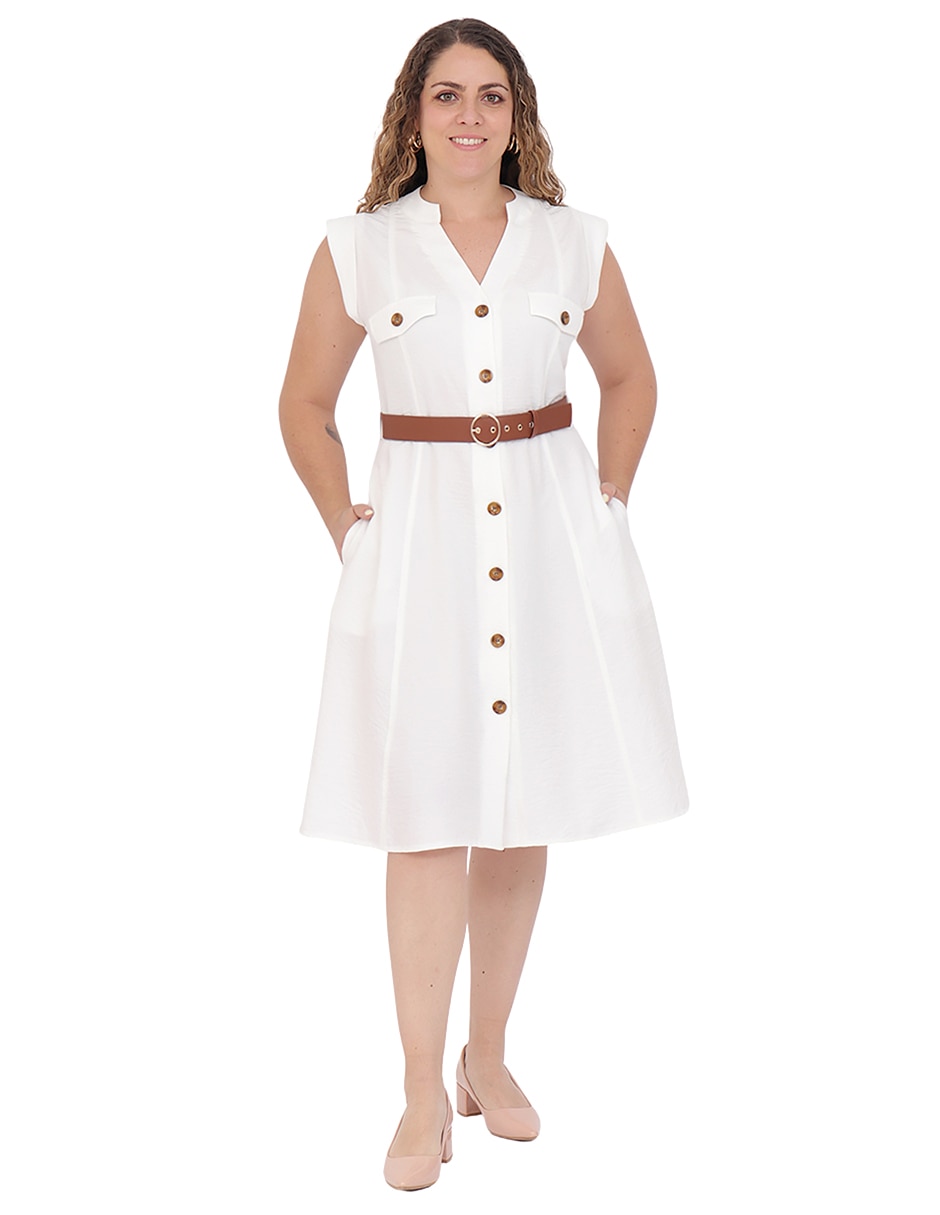 Vestido a la rodilla casual grupo raval para mujer Vestido a la rodilla casual grupo raval para mujer