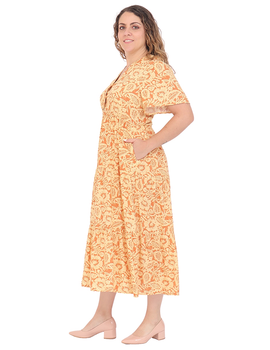 Vestido midi casual grupo raval para mujer 3