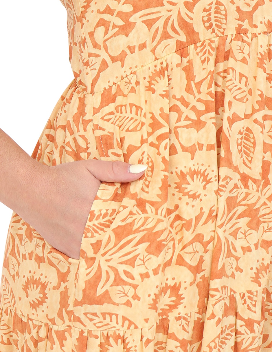 Vestido midi casual grupo raval para mujer 4