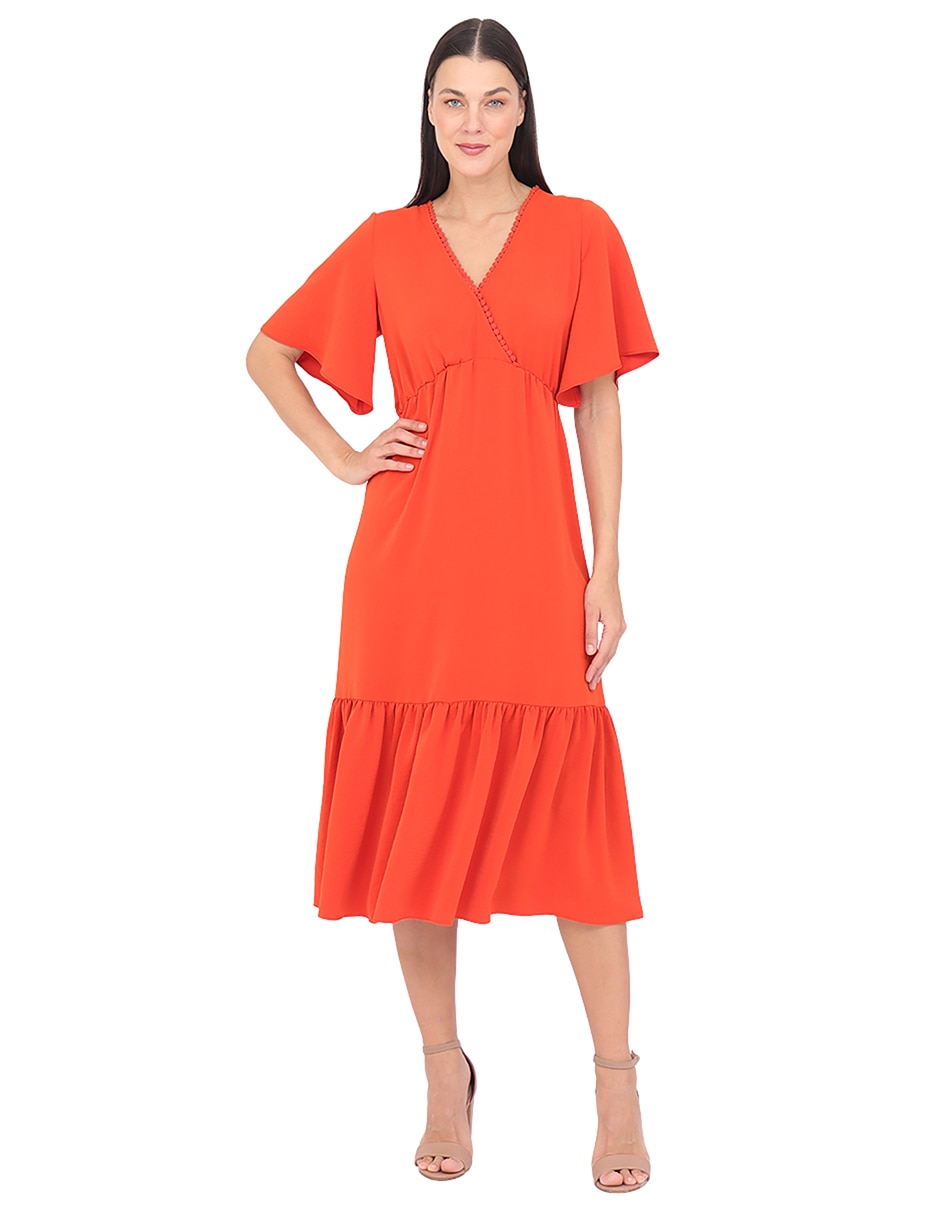 Vestido midi casual Grupo Suances para mujer Vestido midi casual Grupo Suances para mujer