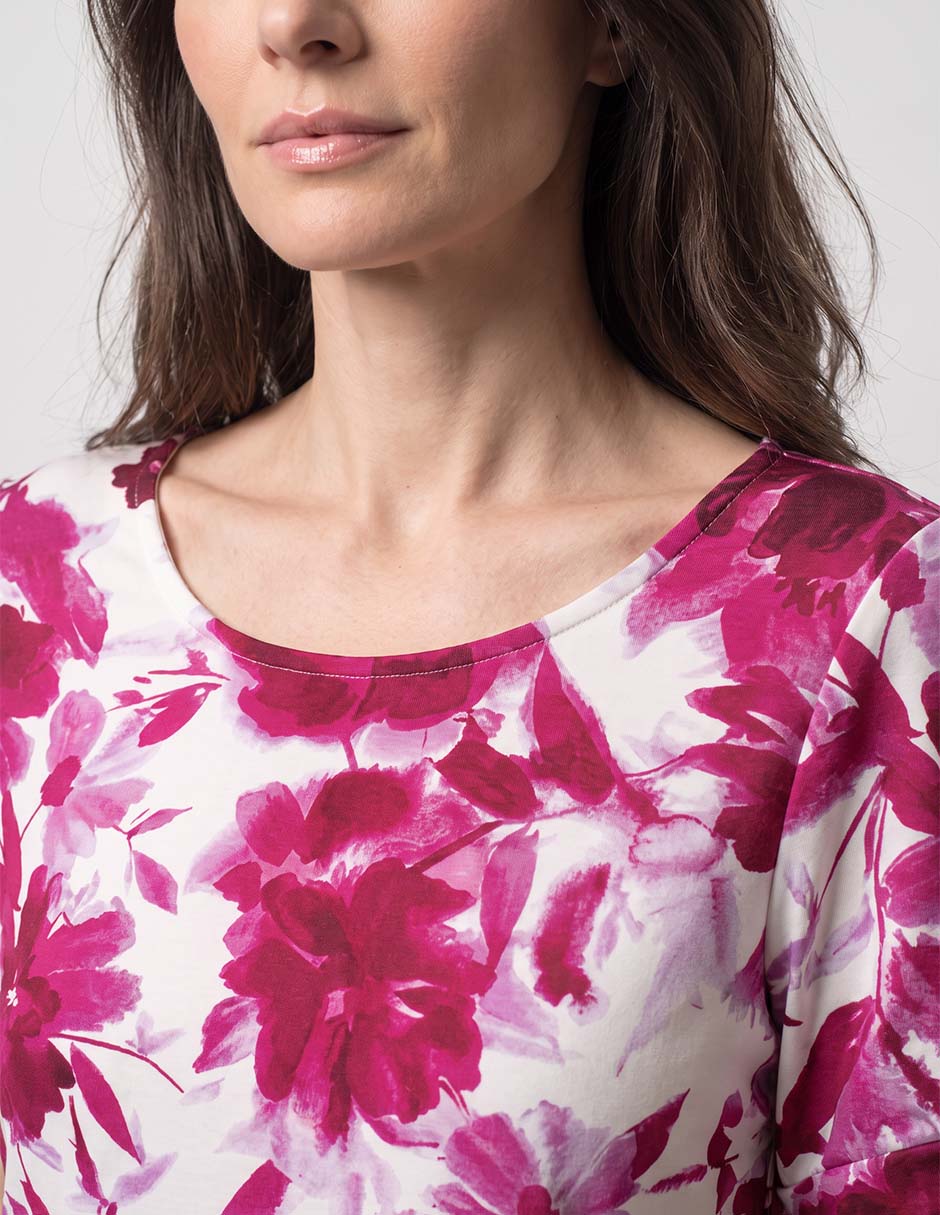 Playera manga corta cuello redondo para mujer 3