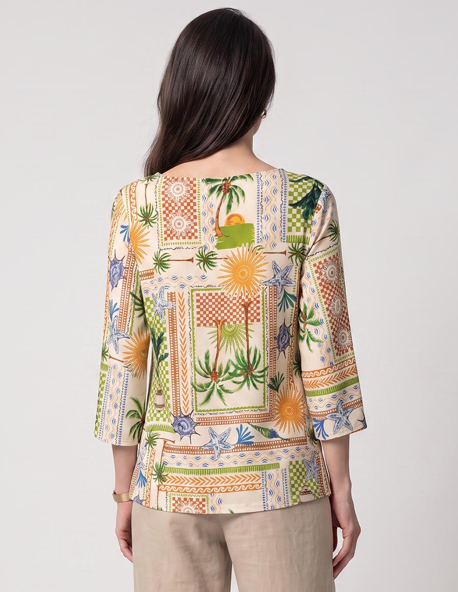 Blusa manga 3/4 para mujer 3