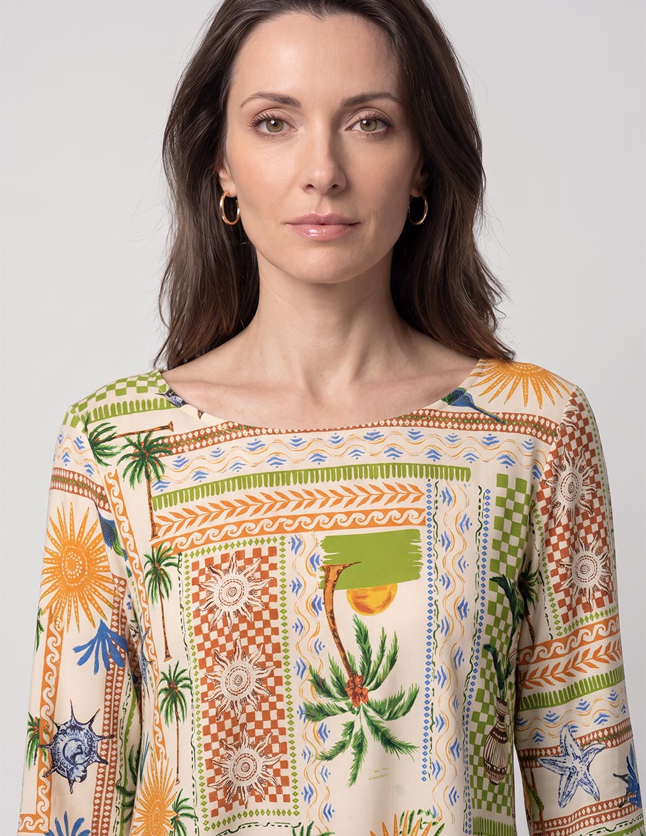 Blusa manga 3/4 para mujer 2